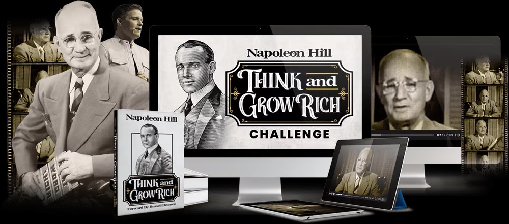 Promo banner for the Think & Grow Rich Challenge